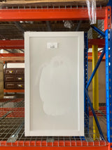 Courtland Polar White Finish Laminate Shaker Stock Assembled Wall Kitchen Cabinet 24 in. x 42 in. x 12 in.