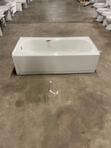 Maui 60 in. x 30 in. Soaking Bathtub with Left Drain in White