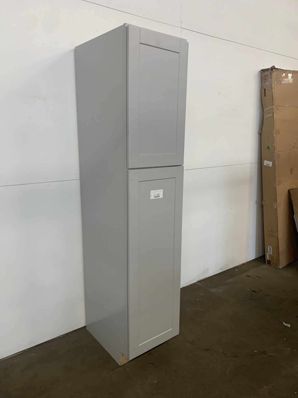 Shaker 18 in. W x 24 in. D x 84 H Assembled Pantry Kitchen Cabinet in Dove Gray