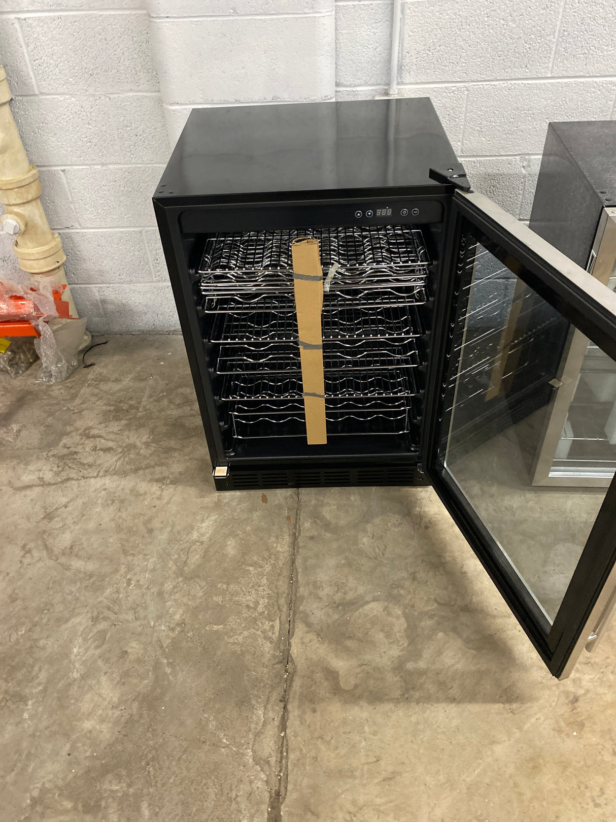 23.4 in. 50 Bottle, 154 Can, Wine and Beverage Cooler with Stainless Steel Door