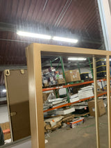 Oversized Gold Metal Frame Windowpane Classic Floor Mirror (70 in. H x 29 in. W)
