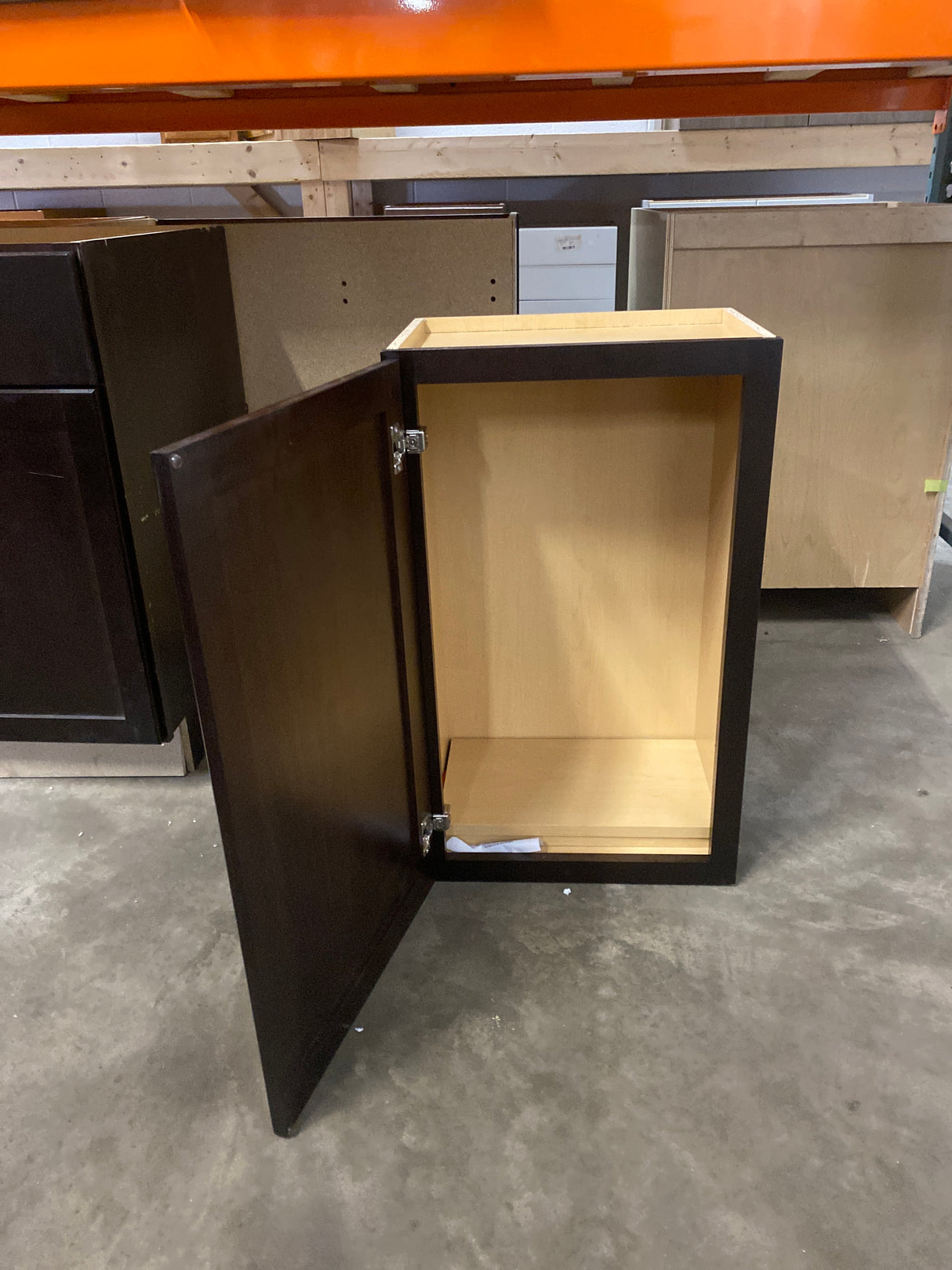 Shaker Assembled 18x30x12 in. Wall Kitchen Cabinet in Java