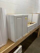 Hampton 27 in. W x 12 in. D x 30 in. H Assembled Wall Cabinet in Satin White