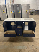 Liberty & Luxe Vanity 60"x22"x34" in Blue