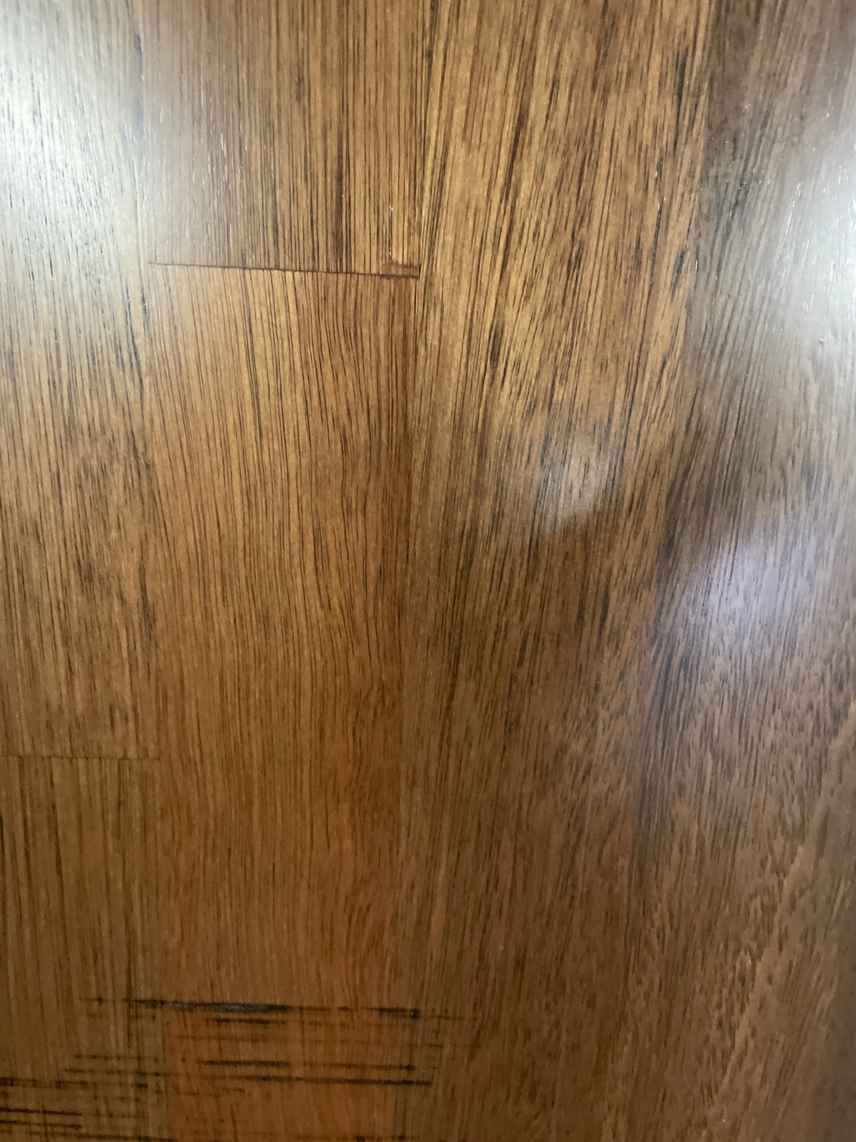 4 ft. L x 25 in. D Finished Distressed Eucalyptus Butcher Block Standard Countertop in UV With Live Edge