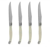 Laguiole 4-Piece Faux Ivory Steak Knives