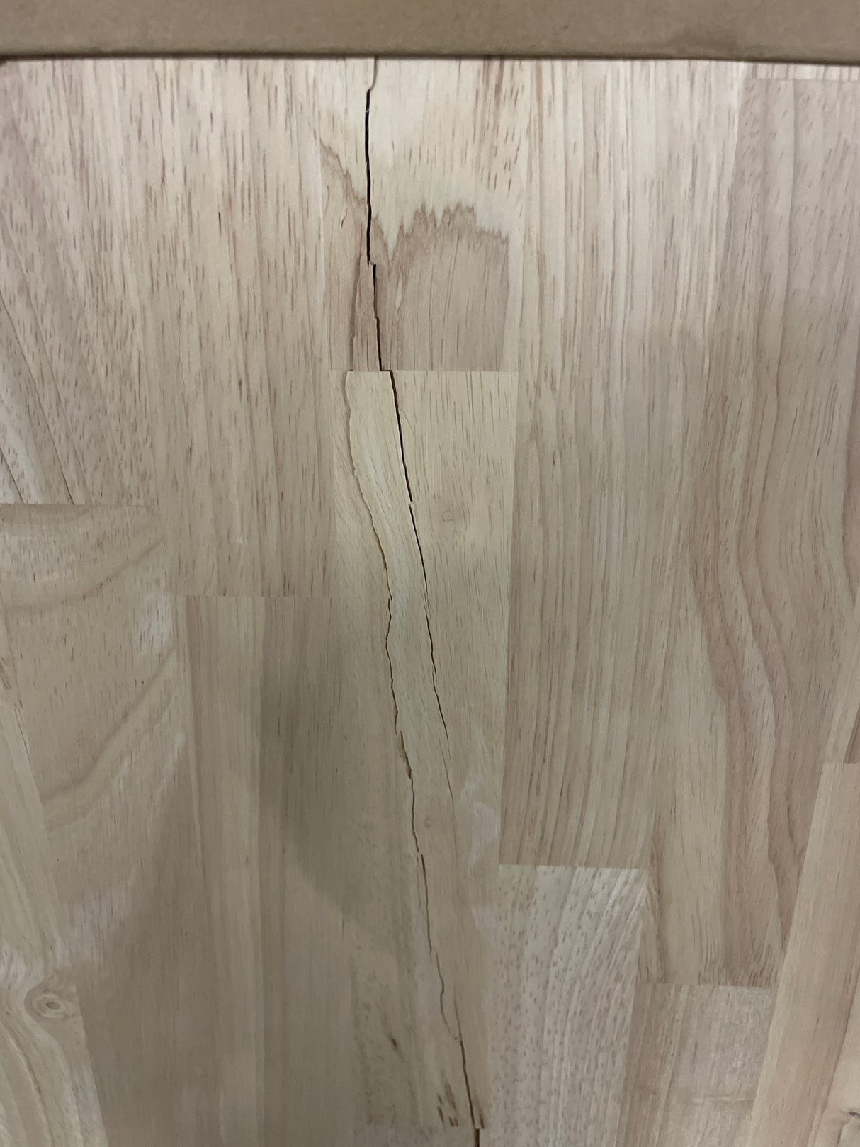 4 ft. L x 25 in. D Unfinished Hevea Solid Wood Butcher Block Countertop With Square Edge