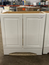 25 in. Single Sink White Freestanding Bath Vanity