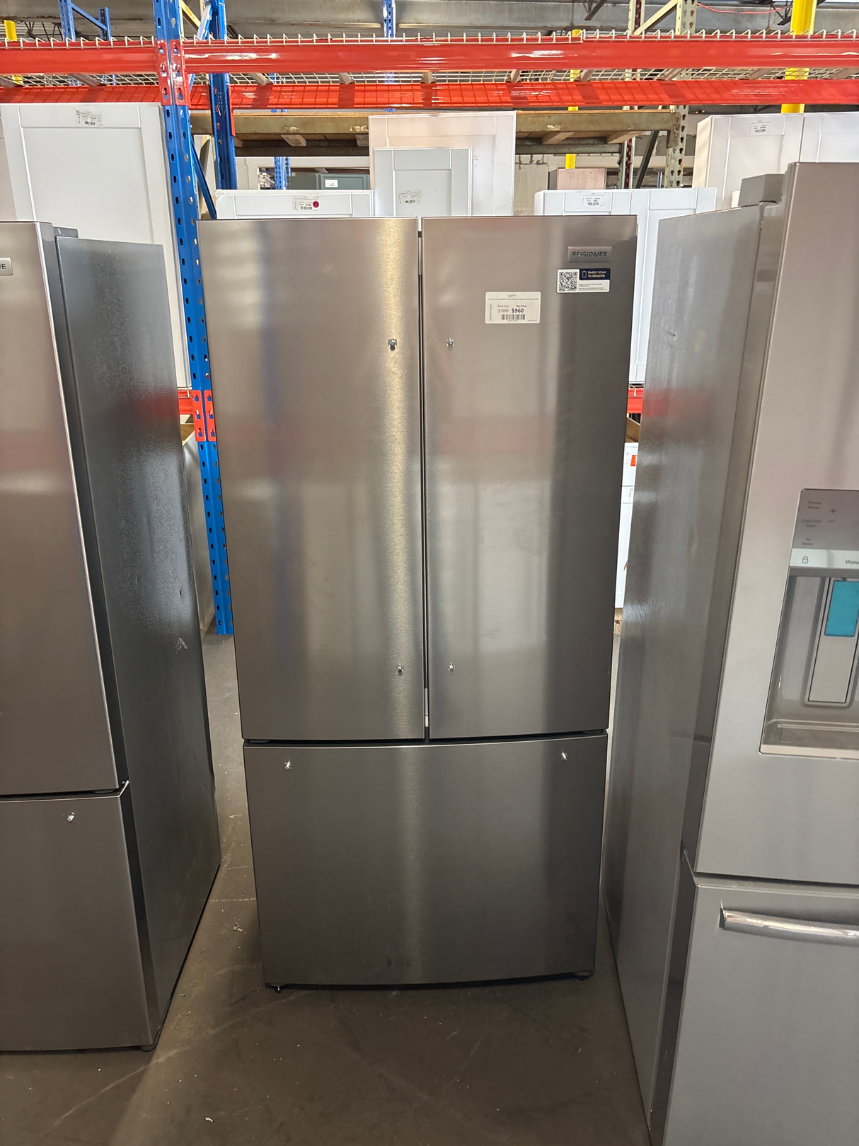 31.5 in. 18 cu. ft. Counter Depth French Door Refrigerator in Fingerprint-Resistant Stainless Look