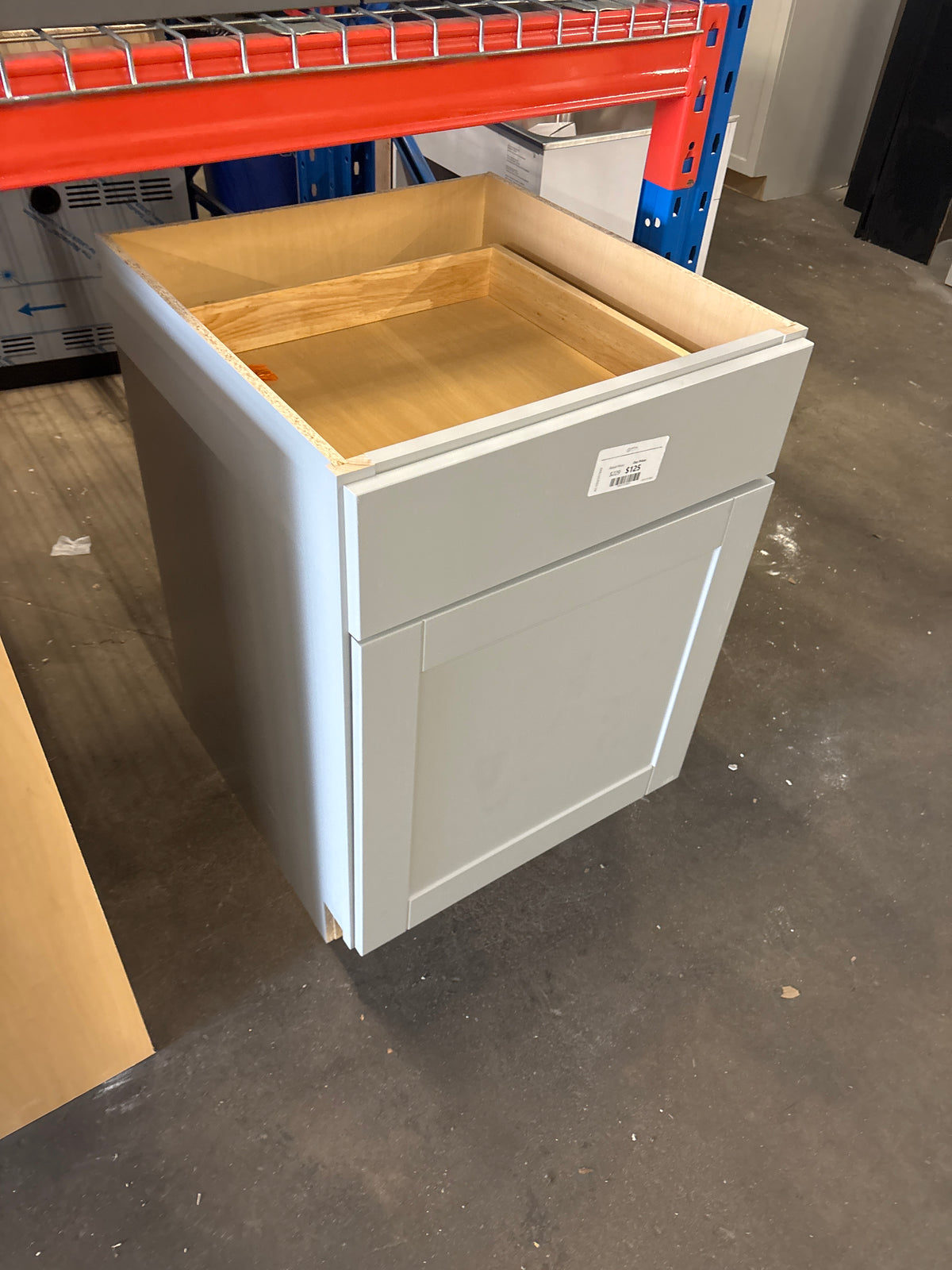Shaker 24 in. W x 24 in. D x 34.5 in. H Assembled Base Kitchen Cabinet in Dove Gray with Ball-Bearing Drawer Glides