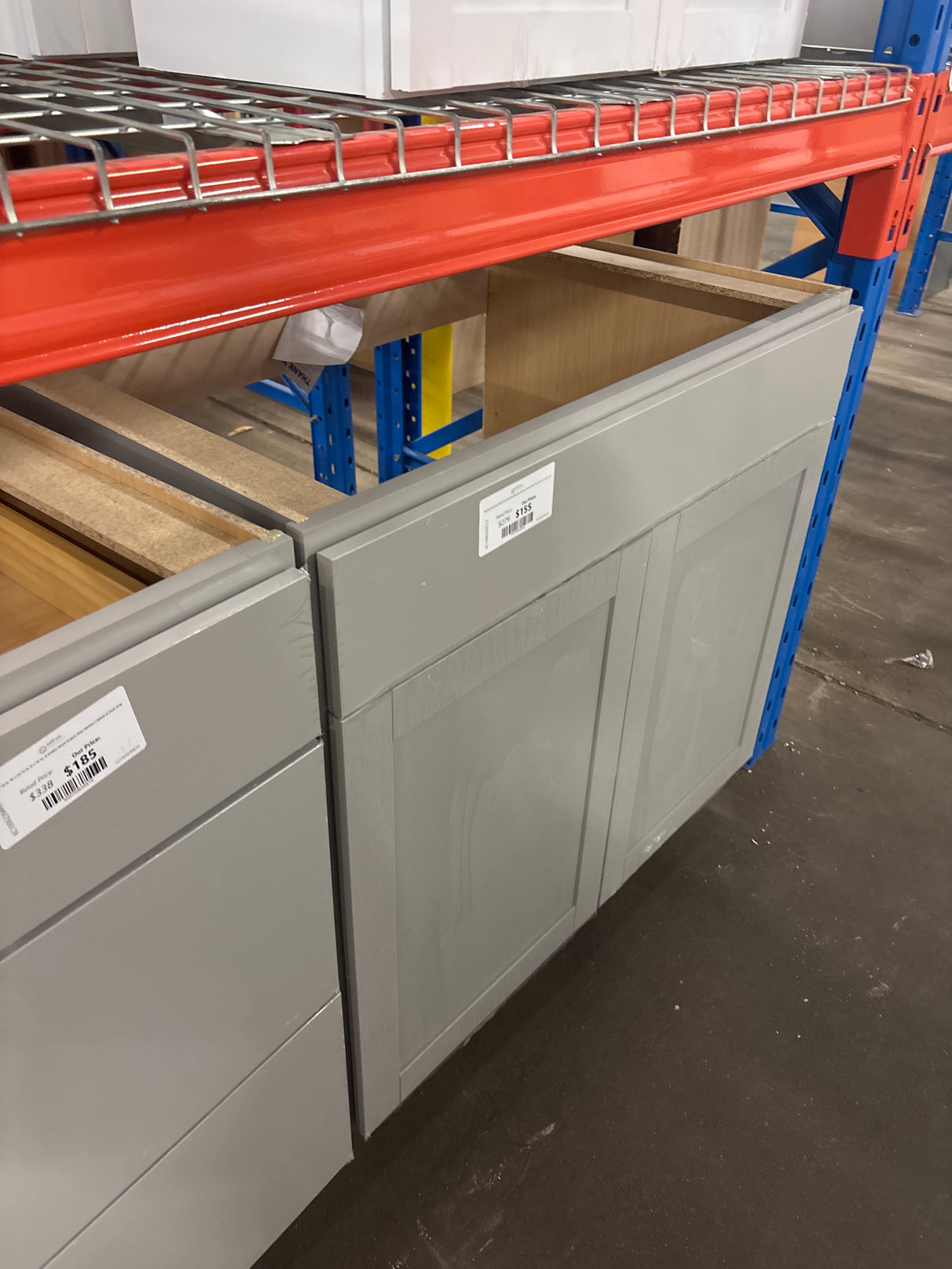 Westfield Dusk Gray Shaker Stock Assembled Sink Base Kitchen Cabinet (36 in. W x 23.75 in. D x 35 in. H)