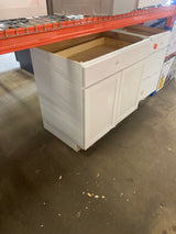 Westfield Feather White Shaker Stock Assembled Base Kitchen Cabinet (36 in. W x 23.75 in. D x 35 in. H)