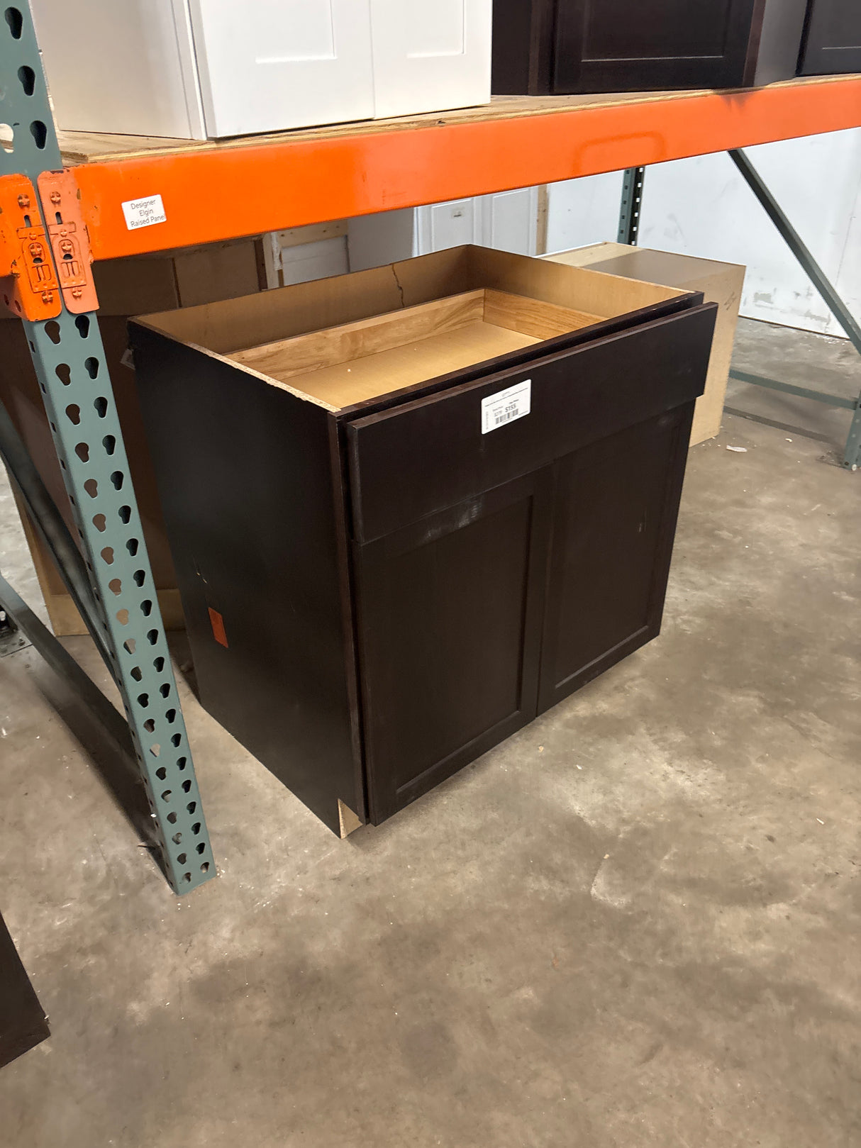 Shaker 33 in. W x 24 in. D x 34.5 in. H Assembled Base Cabinet in Java