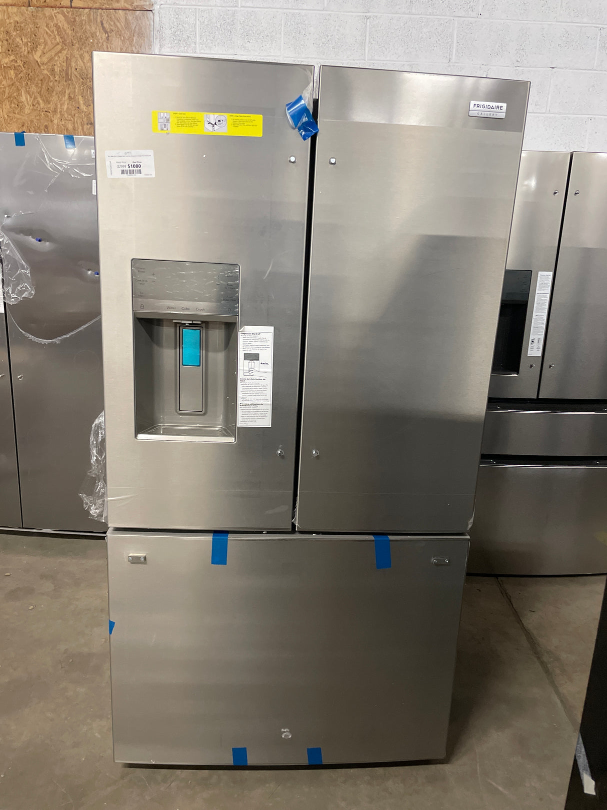 36 in. Gallery 28 cu. ft. Standard Depth French Door Refrigerator in Smudge-Proof Stainless Steel