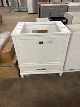 Merryfield 30 in. W x 21.5 in. D x 34 in. H Bath Vanity Cabinet without Top in White