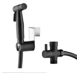 Bidet Sprayer Bidet Attachment with Lever Control in Matte Black