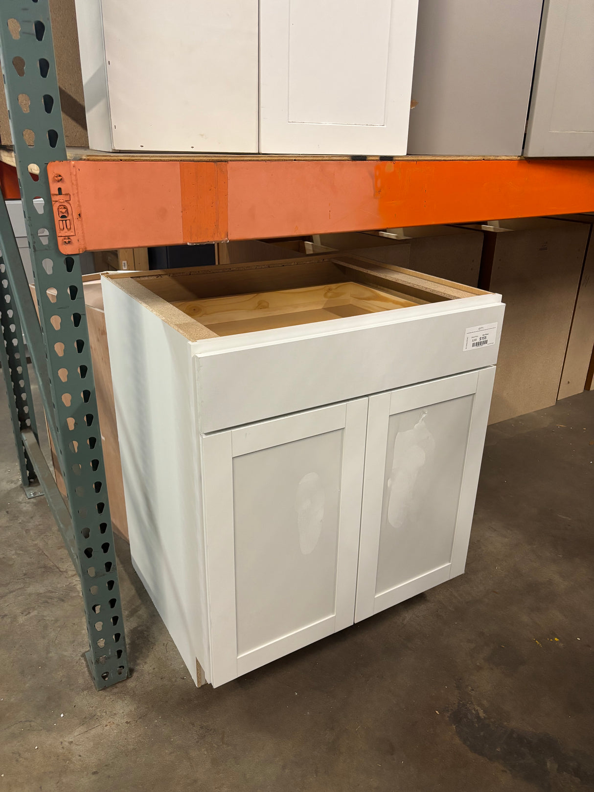 Westfield Feather White Shaker Stock Assembled Base Kitchen Cabinet (30 in. W x 23.75 in. D x 35 in. H)
