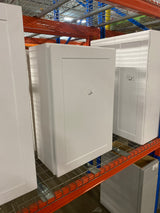 Shaker Satin White Stock Assembled Wall Kitchen Cabinet (24 in. x 36 in. x 12 in.)