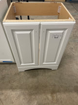Everdean 25 in. W x 19 in. D x 34 in. H Single Sink Freestanding Bath Vanity in White without Top