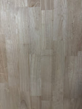 4 ft. L x 25 in. D Unfinished Hevea Solid Wood Butcher Block Countertop With Square Edge