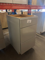 Westfield 18 in. W x 23.75 in. D x 35 in. H Shaker Stock Drawer Base Kitchen Cabinet in Dusk Gray