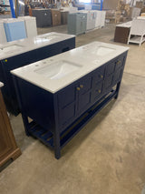 Newport Legacy Vanity 60"x22"x34" in Blue