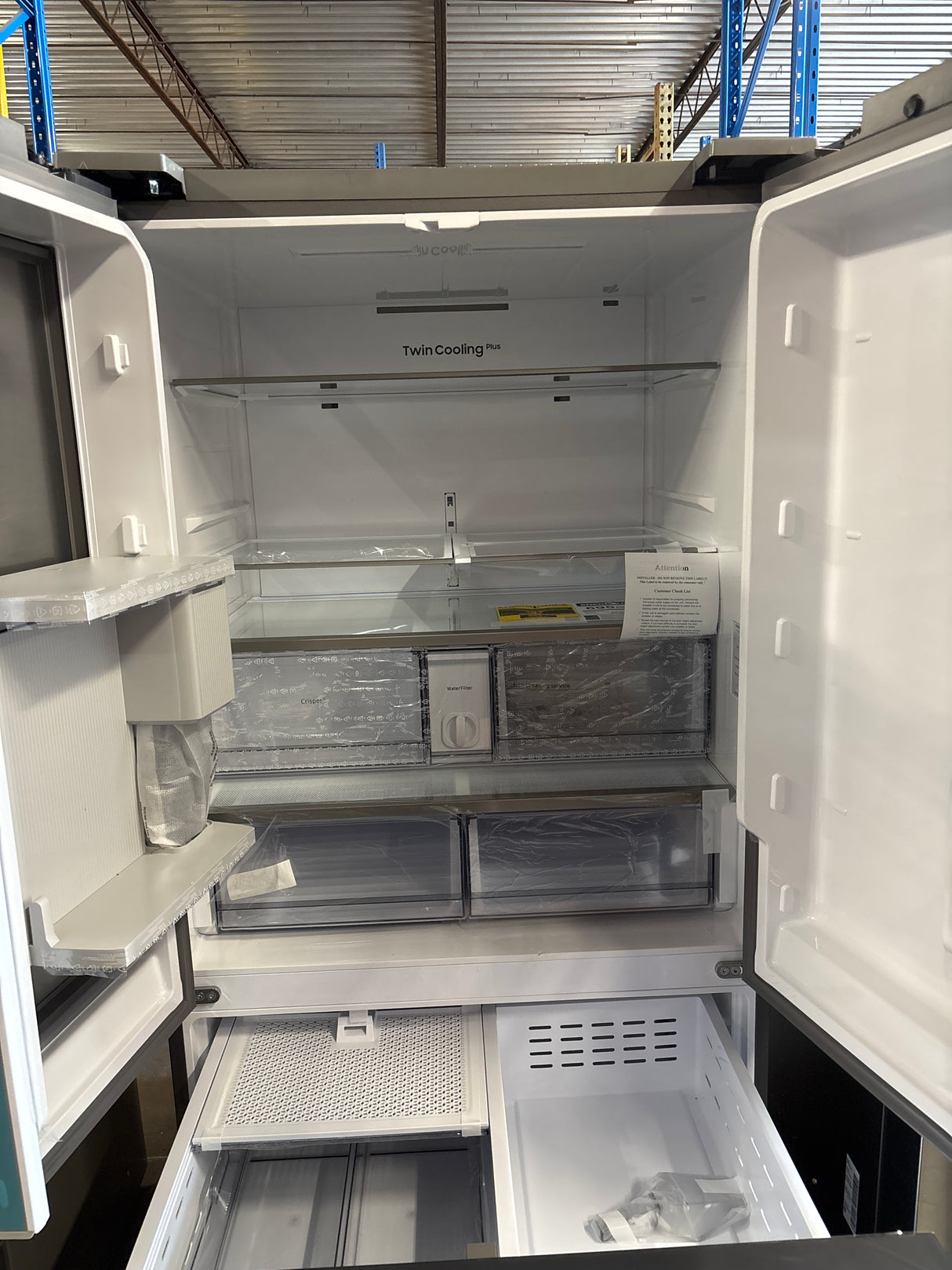Samsung 30 cu. ft. Bespoke 3-Door French Door Refrigerator with Beverage Center