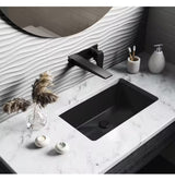 Voltaire 21 in. Rectangle Undermount Bathroom Sink in Matte Black