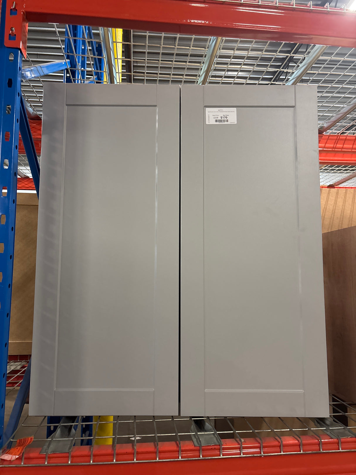 Shaker 36 in. W x 12 in. D x 42 in. H Assembled Wall Kitchen Cabinet in Dove Gray