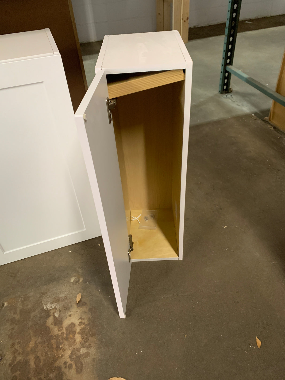 Cambridge Shaker Assembled 9x30x12 in. All Plywood Wall Cabinet with 1 Soft Close Door in White