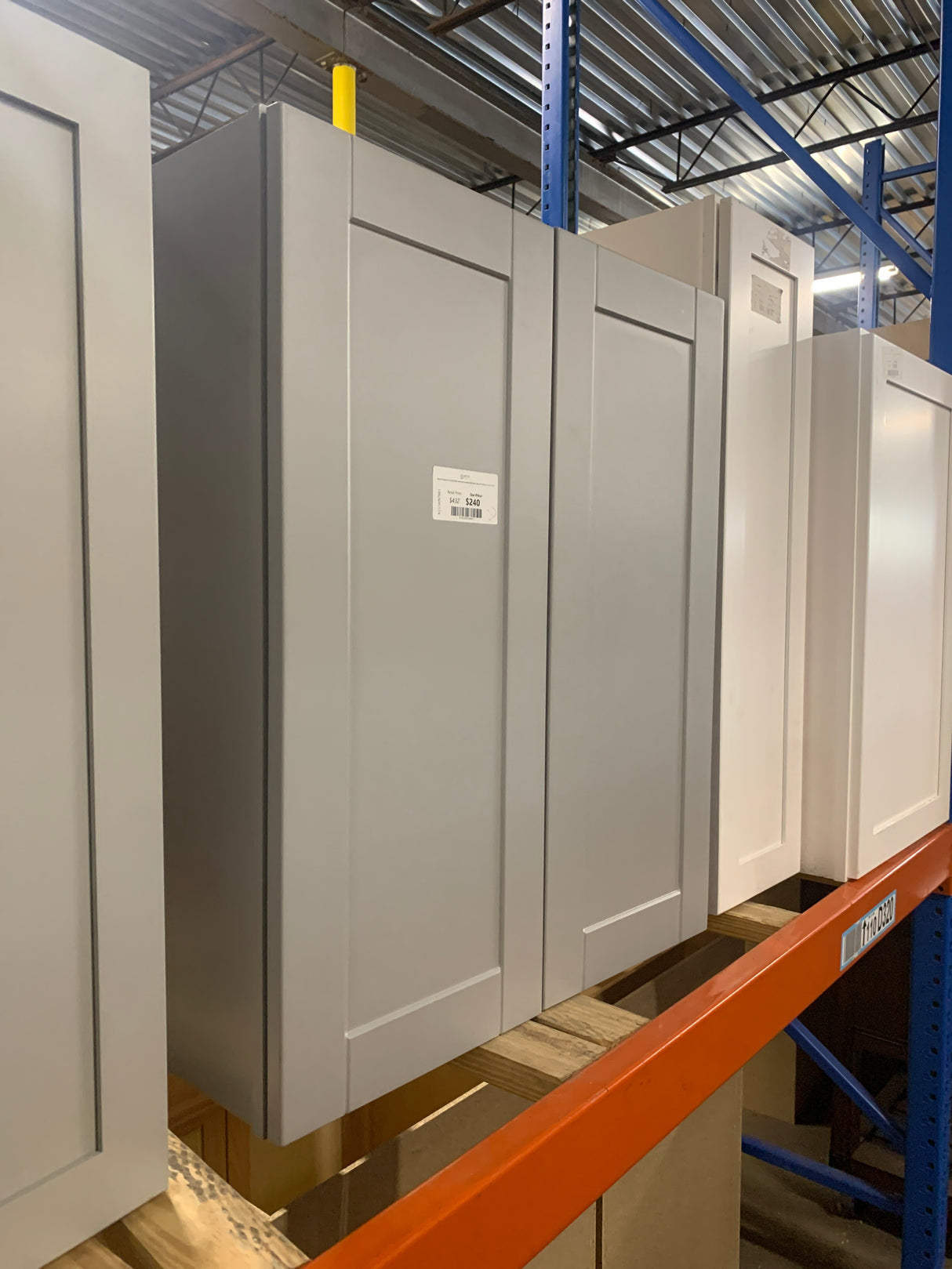 Richmond Vesuvius Gray Plywood Shaker Stock Ready to Assemble Wall Kitchen Cabinet Sft Cls 30 in W x 12 in D x 42 in H