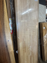 6 ft. L x 25 in. D Unfinished Hevea Solid Wood Butcher Block Countertop With Square Edge