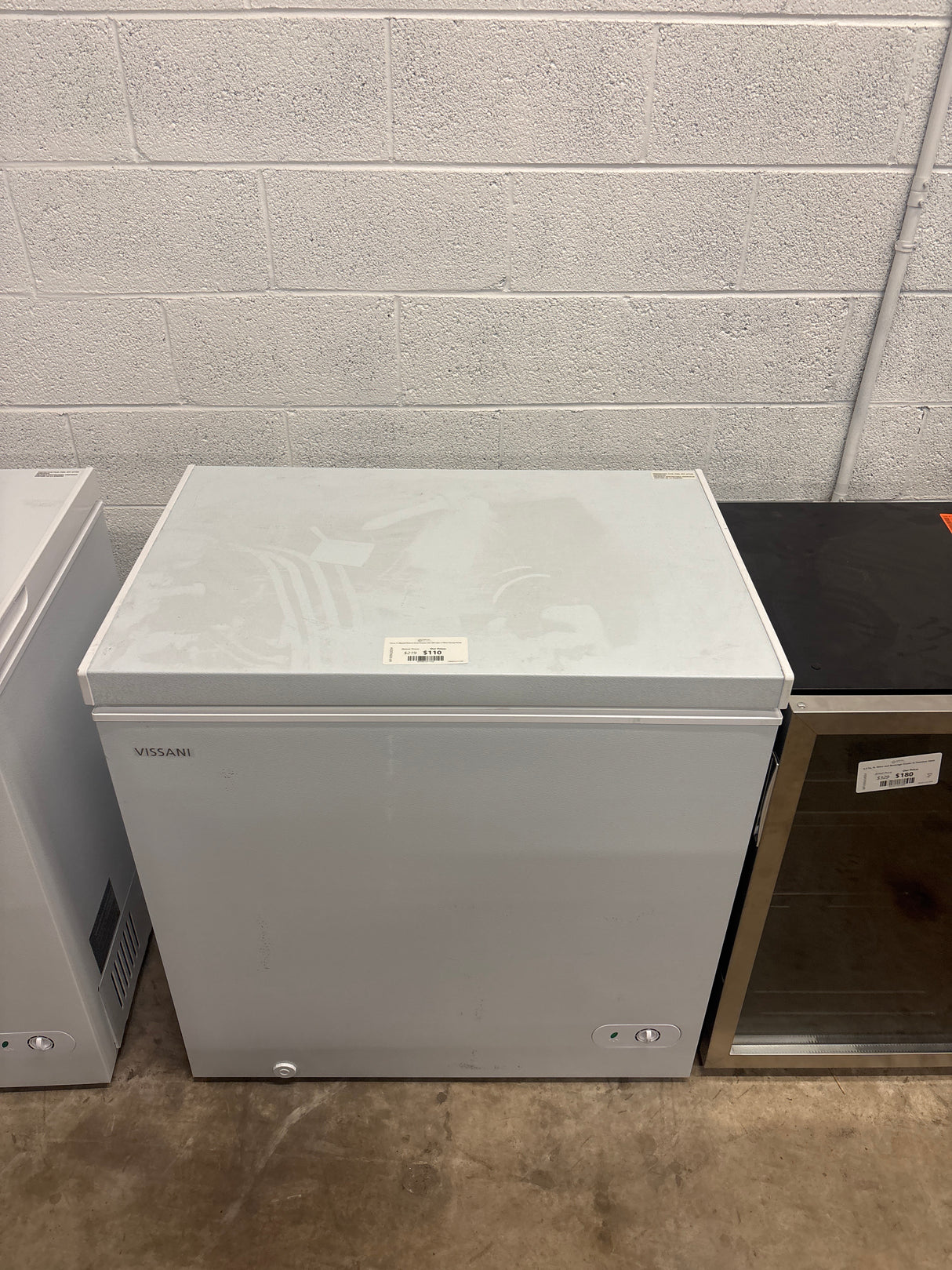 7.0 cu. ft. Manual Defrost Chest Freezer with LED Light in White Garage Ready