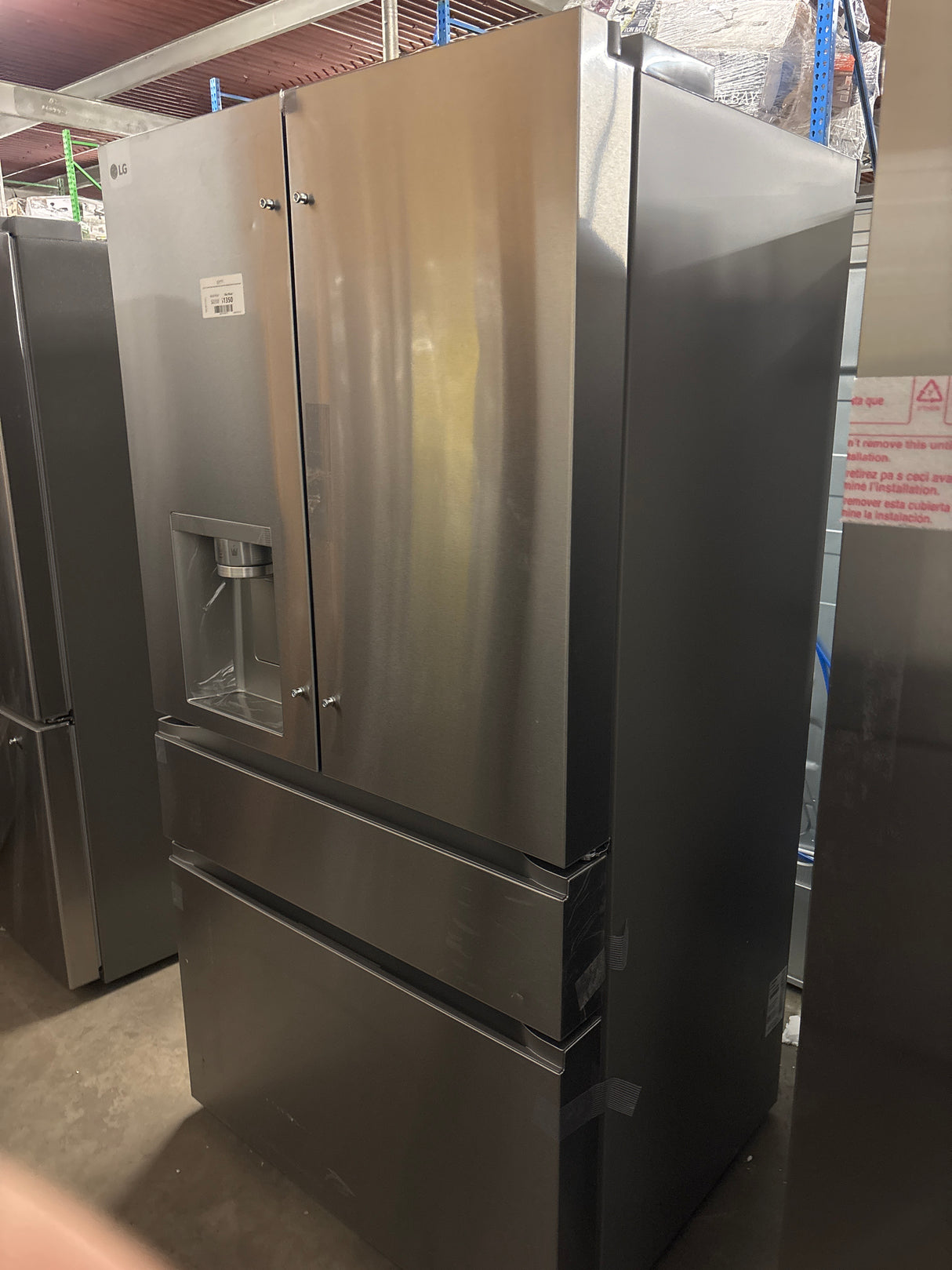 LG 25 cu. ft. Smart Counter-Depth MAX 4-Door French Door Refrigerator with Full-Convert Drawer