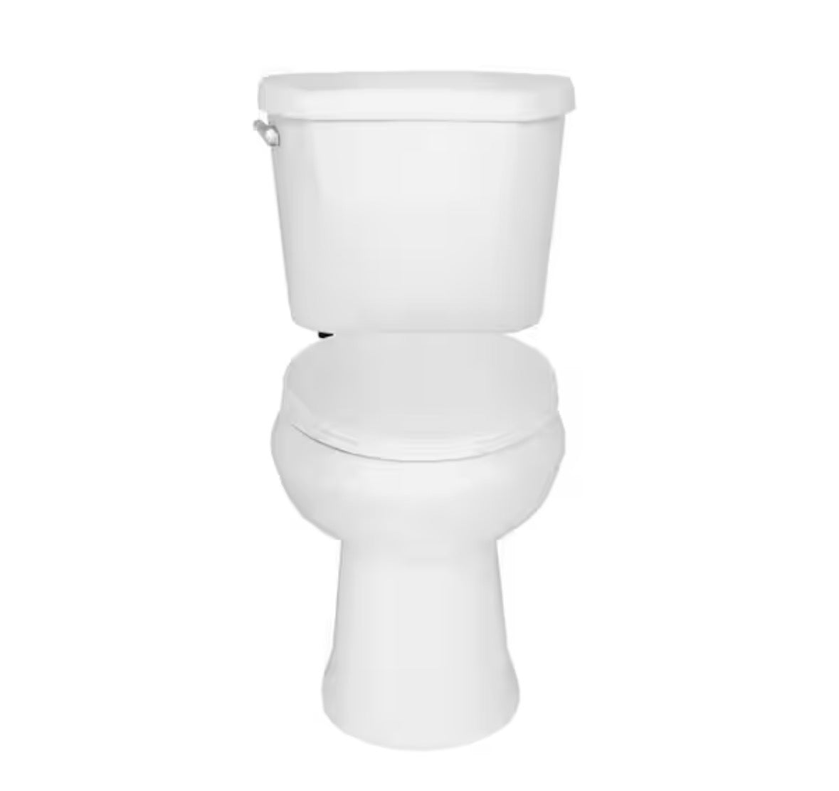 12 in. Rough In 2-Piece 1.28 GPF Single Flush Elongated Toilet in White, Seat Included
