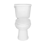 12 in. Rough In 2-Piece 1.28 GPF Single Flush Elongated Toilet in White, Seat Included