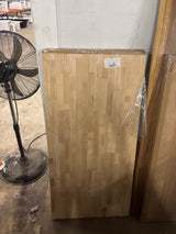 4 ft. L x 25 in. D Unfinished Hevea Solid Wood Butcher Block Countertop With Square Edge