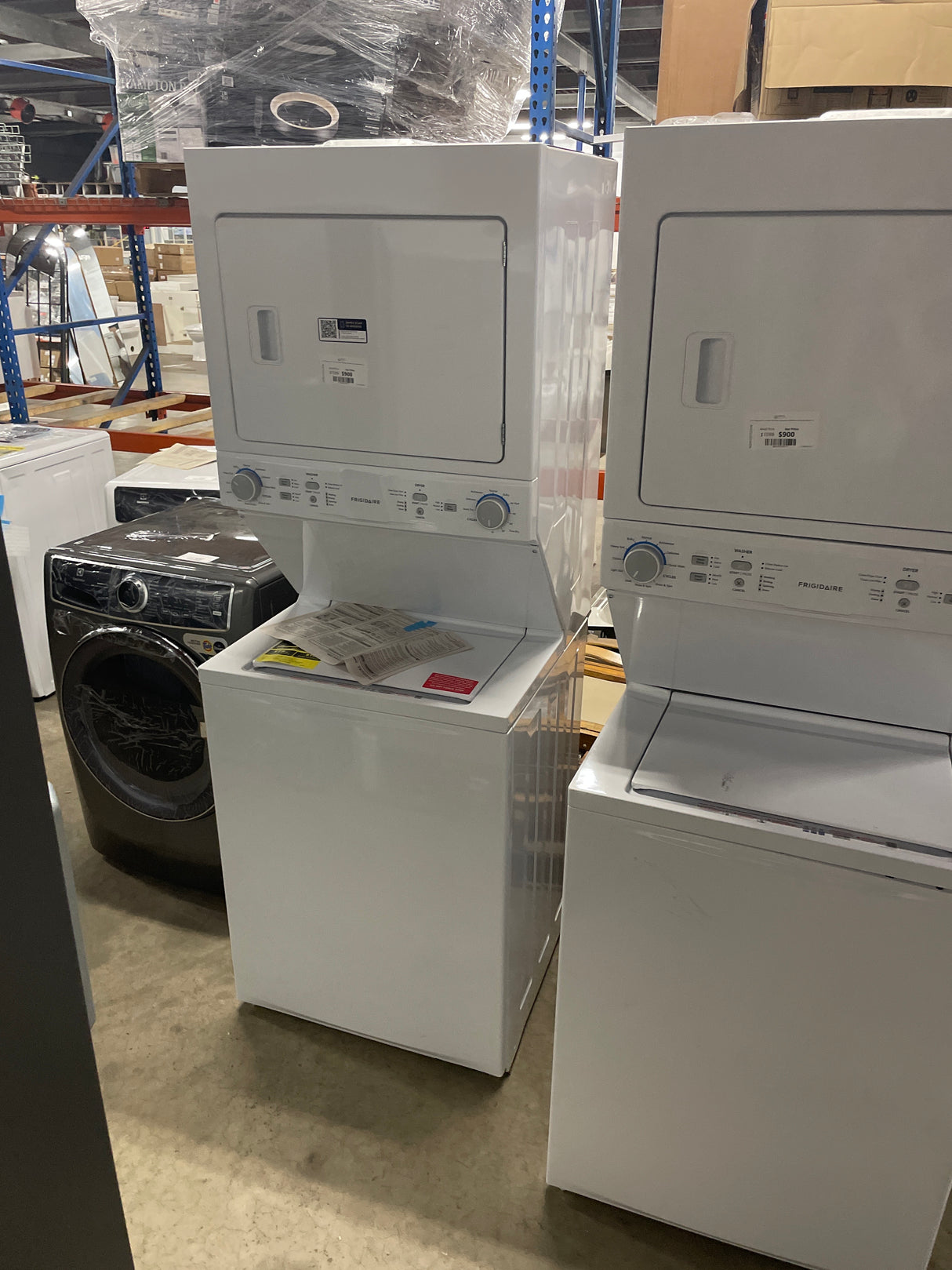 3.9 cu. ft. Washer and 5.5 cu. ft. Electric Dryer Combo in White with Quick Wash & Dry Cycle and MaxFill Wash Cycle