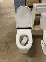 Elegant Luxury Elongated Smart Bidet Toilet in White w/Surprise Ambient Light, Build-in Tank, Auto Open/Close, UV Light