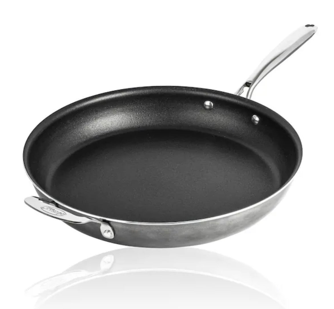 14 in. Aluminum Ultra-Durable Diamond Infused Family Skillet with Helper Handle