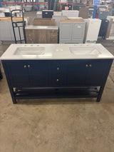 Newport Legacy Vanity 60"x22"x34" in Blue