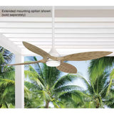 Melba 54 in. Indoor/Outdoor Matte White Ceiling Fan with Remote and White Color Changing Integrated LED