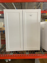 Shaker 36 in. W x 12 in. D x 42 in. H Assembled Wall Kitchen Cabinet in Satin White