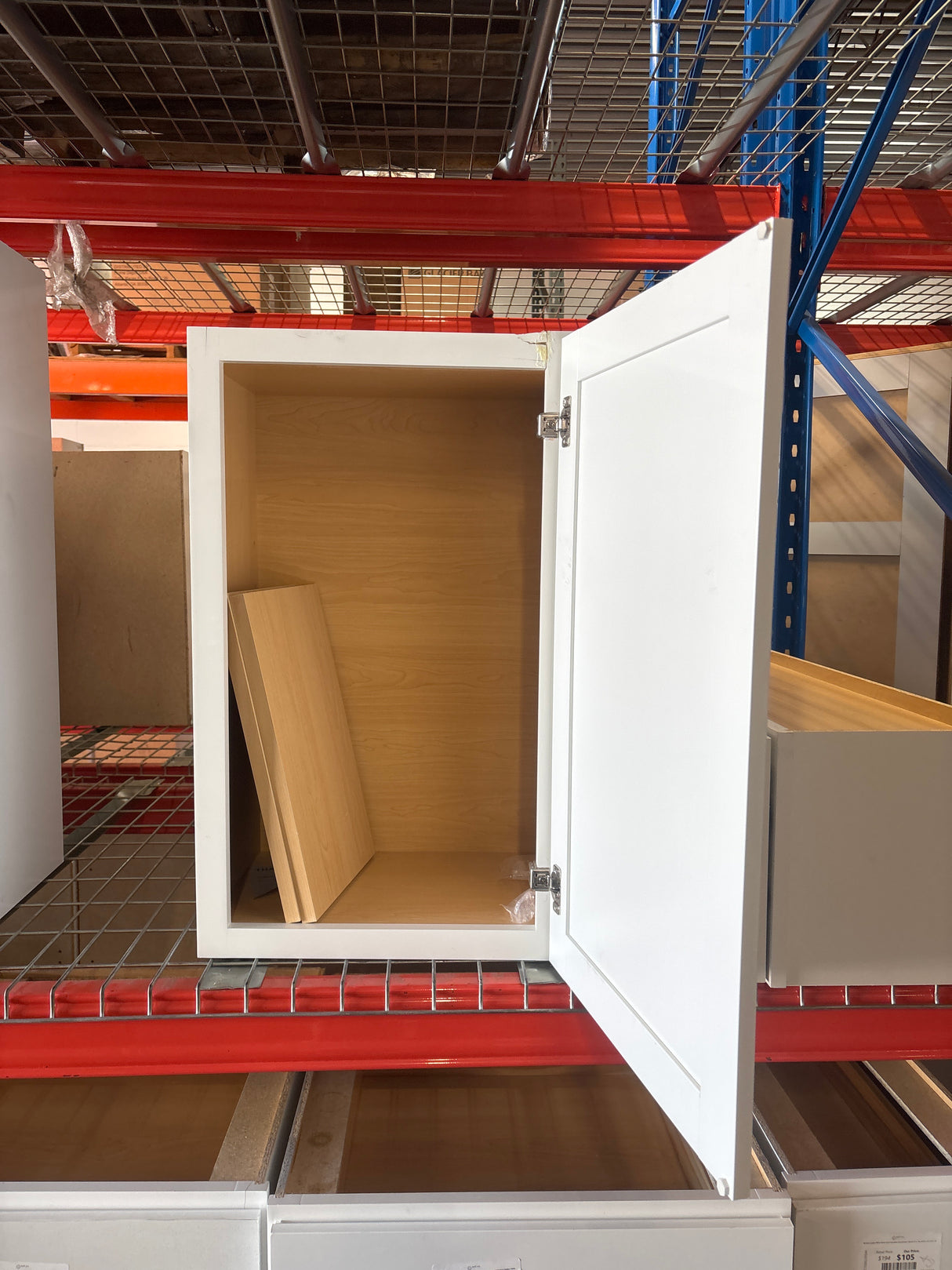 Westfield Feather White Shaker Stock Assembled Wall Kitchen Cabinet (18 in. W x 12 in. D x 30 in. H)