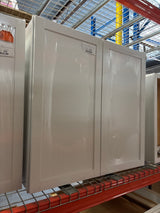 Courtland Polar White Finish Laminate Shaker Stock Assembled Wall Kitchen Cabinet 36 in. x 36 in. x 12 in.