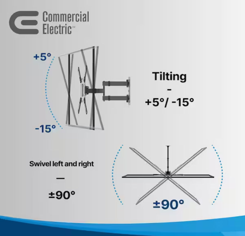 Full Motion Wall Mount for 23 in. to 63 in. TVs