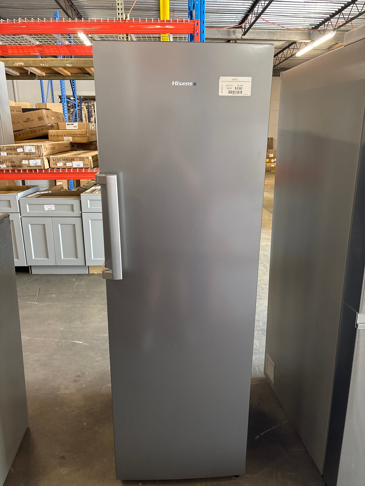 Hisense 10.2 cu. ft. Garage Ready Frost Free Convertible Upright Freezer with Seal Break Handle
