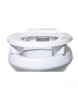 ADA Compliant 3 in. Raised Elongated Closed Front with Cover Toilet Seat in White