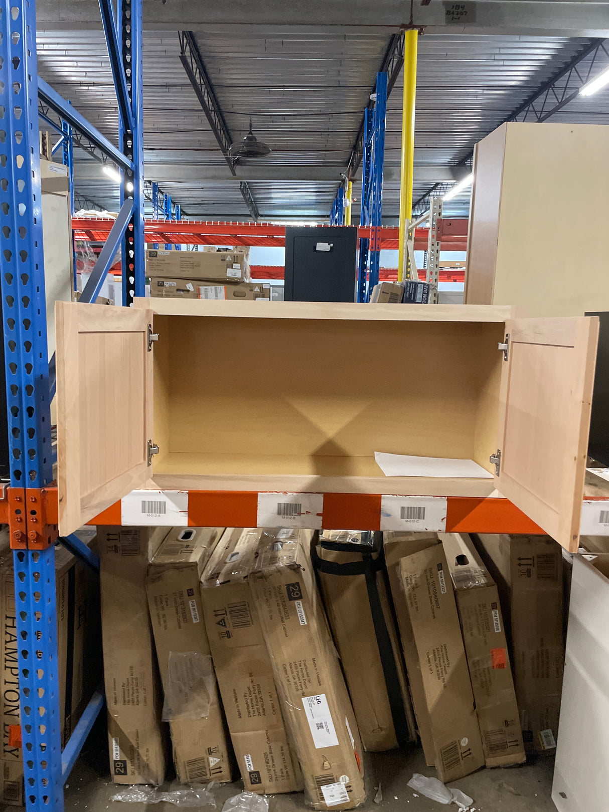36 in. W x 12 in. D x 18 in. H Assembled Wall Bridge Kitchen Cabinet in Unfinished with Recessed Panel