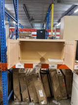 36 in. W x 12 in. D x 18 in. H Assembled Wall Bridge Kitchen Cabinet in Unfinished with Recessed Panel